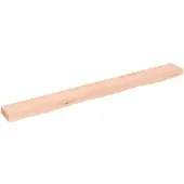 vidaXL Wandschap 100x10x4 cm onbehandeld massief eikenhout