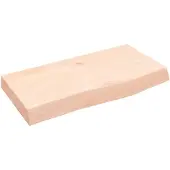 vidaXL Wandschap 60x30x(2-6) cm onbehandeld massief eikenhout