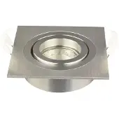 Nova Luxe Inbouwspot vierkant draai- kantelbaar diameter 92mm voor 50mm lamp Aluminium