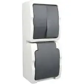 Ratio WD Combinatie WCD + Serieschakelaar Opbouw Verticaal
