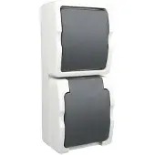 Besli Nova Wisselsch+Wcd Ra Ip44 Vert Opb