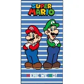 Carbotex Bross strandlaken - Badhanddoek - Supermario. Maat 70 x 140 cm