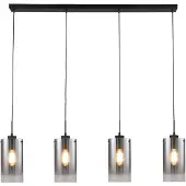 Freelight Glazen hanglamp Ventotto, dimbaar, Woon-/ Eetkamer, Glas, Modern, hanglamp