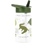 A Little Lovely Company Drinkfles m. Rietje - 450 ml - Krokodi - - OneSize - Drinkflessen