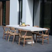 Giga Meubel Tuintafel Avia Rechthoek Beige 160cm