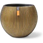 Capi Europe Capi Vaas bol groove d23h19cm zwart/goud