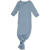 Lodger Hopper - Newborn Slaapzak - Blauw - 0.3 TOG - 62cm - Biologisch Katoen - Hydrofiel - Slaapzak baby