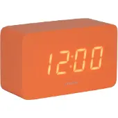 Karlsson Wekker Spry Tube - Oranje - 10x4.3x5.9cm - Scandinavisch - Wekker voor slaapkamer - Wekkers