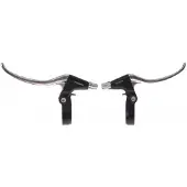 Vwp Remgrepenset v-brake 4-vinger zwart/zilver 2-delig