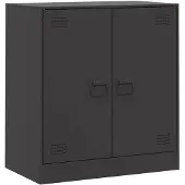 vidaXL Dressoir 67x39x73 cm staal zwart