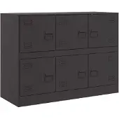 vidaXL Dressoir 99x39x73 cm staal zwart