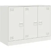 vidaXL Dressoir 99x39x73 cm staal wit