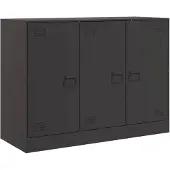 vidaXL Dressoir 99x39x73 cm staal zwart