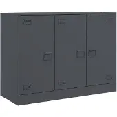 vidaXL Dressoir 99x39x73 cm staal antracietkleurig