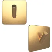 EAVY Zelfklevende Handdoekhaakjes Goud - Set van 2 Handdoekhouders