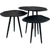 Oist Design Giulia set of 3 Coffee Tables - Aluminium Black - 52 x 39 x 45 cm