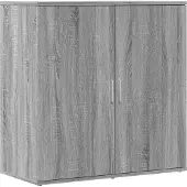 vidaXL Dressoir 79x38x80 cm bewerkt hout grijs sonoma