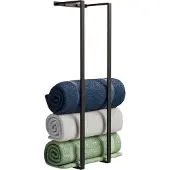 EAVY Handdoekrek 70x20x14 - Handdoekstang - Handdoekhouders - Handdoekenrek - RVS - Mat Zwart