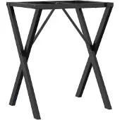 vidaXL Eettafelpoten X-frame 50x40x73 cm staal