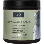 LAQ Wild Boar Body Wash & Scrub Mannen – Vegan Grinding Paste – Natuurlijke Suiker Scrub – Luxe Alternatief voor Douchegel – 220g