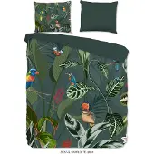 Good Morning Dekbedovertrek Katoen Charlotte - green 200x200/220cm