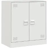 vidaXL Dressoir 67x39x73 cm staal wit
