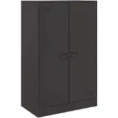vidaXL Dressoir 67x39x107 cm staal zwart