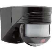 B.E.G. PIR Bewegingssensor | Wand Opbouw IP54 10m Zwart | 91021