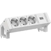 Bachmann DESK2, wit, 3x CEE7/3, 0,2 meter, GST18, RAL9010