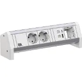 Bachmann DESK 2xCEE7/3 1xUSB A/C 22W 1xCM GST18 RAL9010