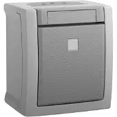 VIKO 90591014-DE Pacific Knop spatwaterdicht Grijs 1 stuk(s)