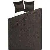 Beliani Plafond, Spreien set met kussens reliëfmotief 3-delig bruin 160 x 220 cm RAYEN (160 x 220 cm)