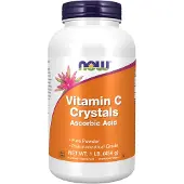 Now Vitamine C Crystals Powder - 454 g