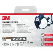 3M Maintenance Free Half Mask Respirator FFA2P3R D Filters 4255+