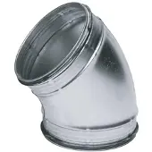 R-Vent Spiraliet bocht 45º verzinkt 150mm