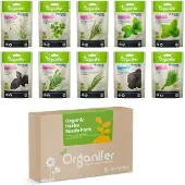 Organifer - Biologische Kruidenzaden Pakket – 10 Soorten