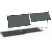 Platinum Sun & Shade flex frame koppelstuk voor het monteren van meerdere flex frames naast elkaar