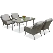 Garden Point Bilbao Premium 4 tuinmeubelen grijs
