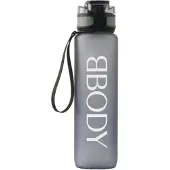 BBODY Motivational Drink Bottle 1 l Grijs | 1 stuk