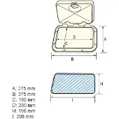 Nuova Rade Classic inspectieluik 275x375 mm