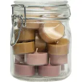 Rustik Lys Weckpot met waxinelichtjes 'Weck' Desert 20 stuks