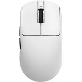 VXE R1 PRO - Draadloze Gaming-Muis - 48g - PAW3395 Sensor - Ultralicht - 4000 Hz Polling Rate - Oplaadbare 500 mAh Batterij - Huano Pink Dot Switches - Ice-Feel Coating – Wit