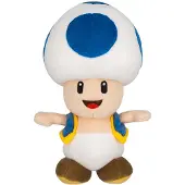 1UP Super Mario - Blue Toad Knuffel (20cm)