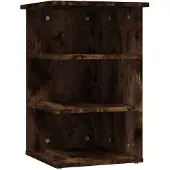 vidaXL Bijzetkast 35x35x55 cm bewerkt hout gerookt eikenkleurig