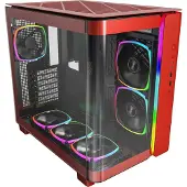 Montech KING 95 PRO Tempered Glass ARGB Midi-tower PC-behuizing Rood