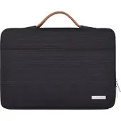 Canvas Artisan Laptophoes 13.3 Inch Handvat - Laptop Sleeve – Zwart