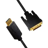 Logilink CV0130 video kabel adapter 1 meter DisplayPort DVI Zwart