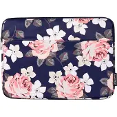 Canvas Artisan Laptophoes 13.3 Inch - Laptop Sleeve – Blauwe Roos