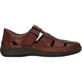 Rieker Instappers 'Klittenband' cognac