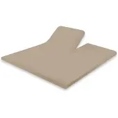 Eleganzzz Splittopper Hoeslaken Perkal Katoen - zand 180x200cm